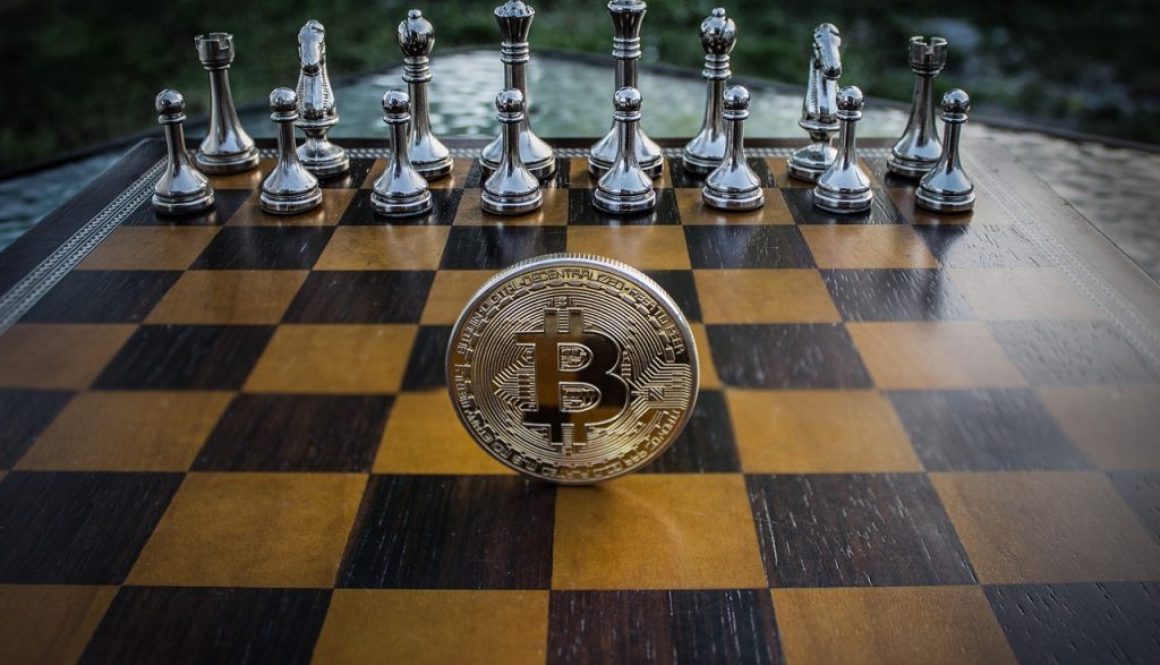 cryptocurrency concept chess 3412233